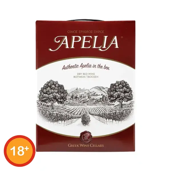 Apelia Κρασί Ερυθρό Ξηρό 3lt.