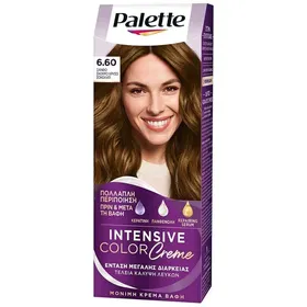 Schwarzkopf Palette Intensive Color Creme Βαφή Μαλλιών No6.60 Σκούρο Χρυσό Σοκολατί