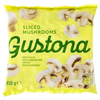 GUSTONA Μανιτάρια Champignon Φέτες Κατεψυγμένα 450g