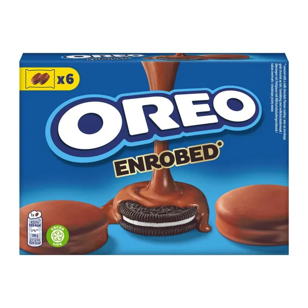 OREO Μπισκότα Γεμιστά Επικάλυψη Σοκολάτα Γάλακτος 246g
