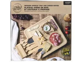 Chef Basics πλατώ τυριών bamboo με μαχαίρια