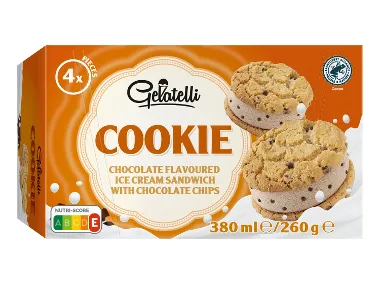 Παγωτό American Cookies ποικιλία Κάθε συσκ. 4 x 65 g