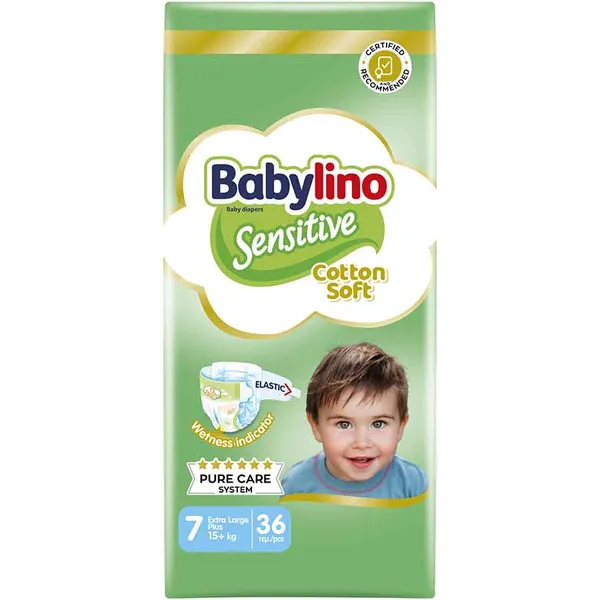 Babylino Sensitive Πάνες No7 (15+kg.) Economy 36τεμ.