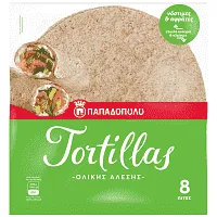 Παπαδοπούλου Τορτίγια Ολικής Άλεσης 20cm 320gr