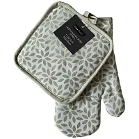 Casa Basics Γάντια 17x27cm - Πιάστρα Μπέζ 18x18cm (2τεμ)