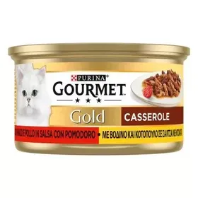 GOURMET GOLD DOUBLE PLEASURE CASSEROLE ΜΕ ΒΟΔΙΝΟ & ΚΟΤΟΠΟΥΛΟ ΣΕ ΣΑΛΤΣΑ ΝΤΟΜΑΤΑΣ 85g