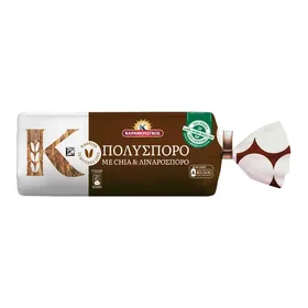 Ψωμί τοστ Πούσπορο με chia