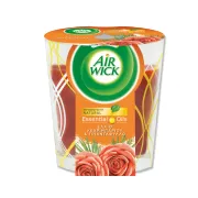 AIRWICK Essential Oils Αρωματικό Κερί Έλαιο Κεχριμπαριού & Τριαντάφυλλο 1 τεμ.