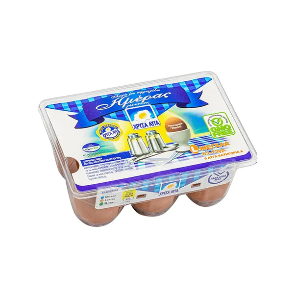 6 ΑΥΓΑ ΗΜΕΡΑΣ ΜΕΓΑΛΑ L 63-73gr