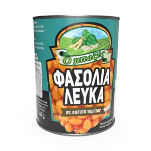 φασόλια λευκά σε σάλτσα τομάτας 400γρ