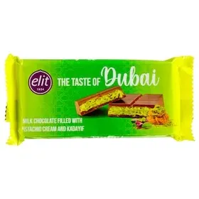 ELIT Σοκολάτα Γάλακτος Dubai Φιστίκι Κανταΐφι 90g