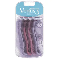 Venus comfort colours γυναικεία ξυραφάκια μιας χρήσης 3λεπ. 4τεμ.