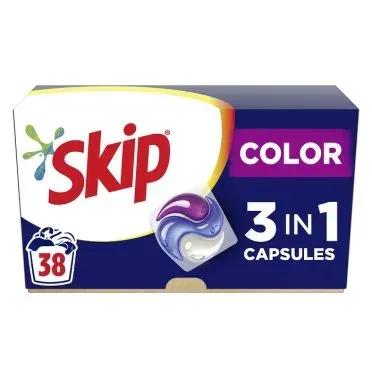 Skip Κάψουλες Απορρυπαντικό Πλυντηρίου Ρούχων Ultimate Color Trio 38 ΜΕΖ