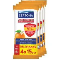 Υγρά Μαντηλάκια Χεριών Refresh Άνθος Πορτοκαλιού Septona 4 τεμ