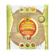 EL SABOR Wholemeal Wraps Πίτες Τορτίγιες Ολικής Άλεσης 8τεμ 320g