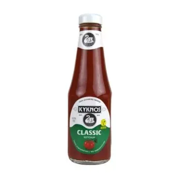 KYKNOS ΚΕΤΣΑΠ ΚΛΑΣΙΚΗ ΣΕ ΓΥΑΛΙΝΗ ΦΙΑΛΗ 330g/292ml