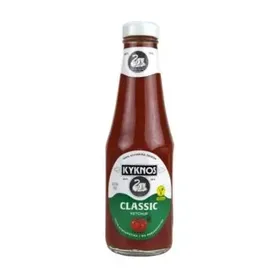 KYKNOS ΚΕΤΣΑΠ ΚΛΑΣΙΚΗ ΣΕ ΓΥΑΛΙΝΗ ΦΙΑΛΗ 330g/292ml