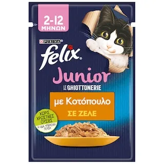 Felix Agail Junior Τροφή Γάτας Κοτόπουλο 85gr