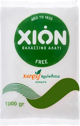 αλάτι χονδρό μαγειρικό χωρίς πρόσθετα