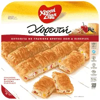 Χρυσή Ζύμη Χορευτή Κοτόπιτα με Γραβιέρα και Πιπεριές 850γρ.