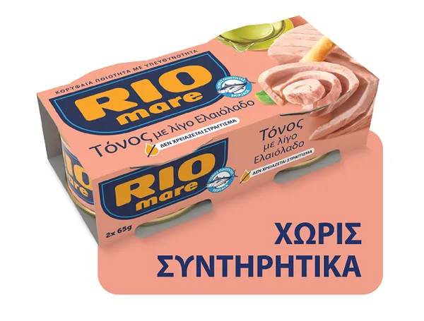 Τόνος με λίγο Ελαιόλαδο 65g (2τεμ.) (στρ. βάρος 104g)