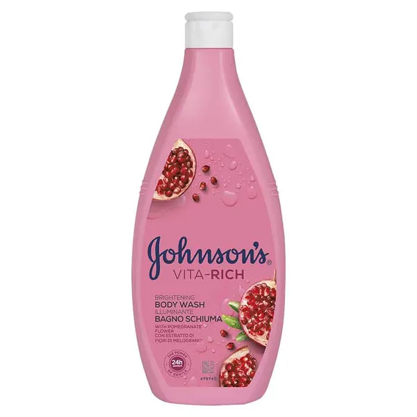 JOHNSON'S Vita Rich Αφρόλουτρο Brightening με Άνθη Ροδιάς 750ml