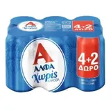 μπύρα κουτί χωρίς αλκοόλ 6x330ml 4+2 ΔΩΡΟ