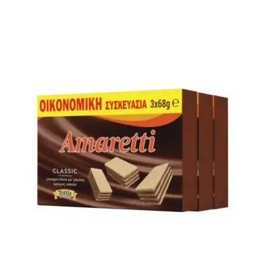 AMARETTI ΓΚΟΦΡΕΤΑ ΚΑΚΑΟ 3Χ68γρ