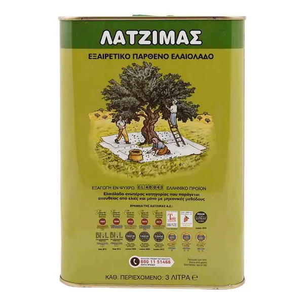 Λατζιμάς Ελαιόλαδο Εξαιρετικό Παρθένο Κρητικό 3lt.