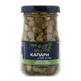 Kapparis Κάπαρη Με Ξύδι Σε Άλμη  Στρ.Βάρος 60γρ. Καθ.Βάρος 100γρ.