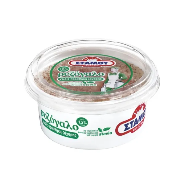 Στάμου Ρυζόγαλο Light με Στέβια 180gr