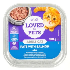 LOVED BY PETS Γατοτροφή Πατέ Σολομός 100g