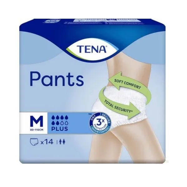 TENA Pants Plus Medium 14τεμ. Εσώρουχα για μέτριας/ βαριάς μορφής ακράτεια