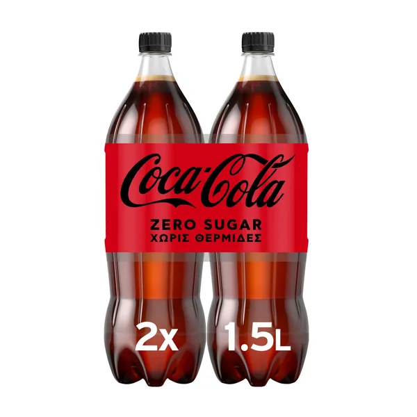 COCA-COLA Zero Χωρίς ζάχαρη 2x1,5lt