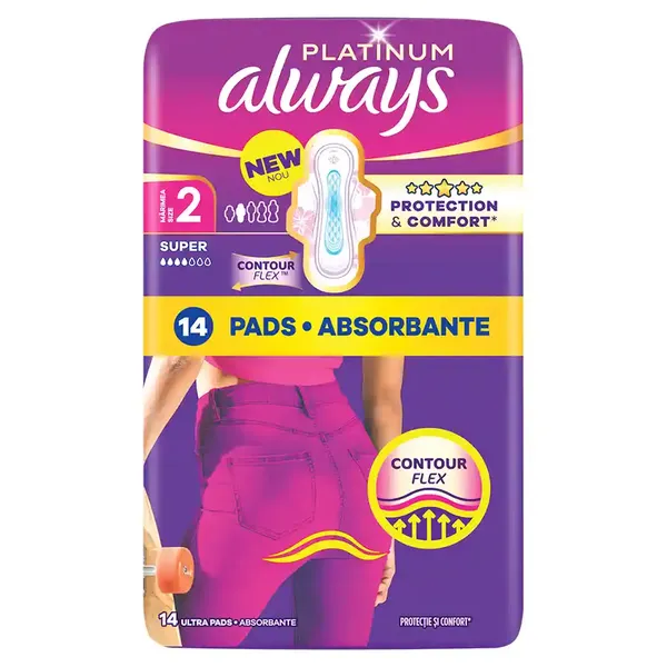 Always Ultra Platinum Σερβιέτες Long (Μέγεθος 2) Value Pack 14τεμ.