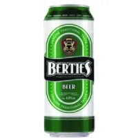 BERTIES Μπύρα Lager 4% Κουτί 500ml