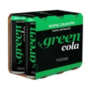 GREEN Cola Χωρίς ζάχαρη 6x330ml