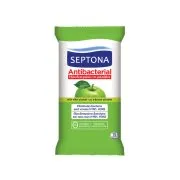 SEPTONA Υγρομάντιλα Αντιβακτηριδιακά Πράσινο Μήλο 15τεμ