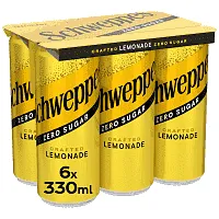 SCHWEPPES Λεμονάδα με γεύση Περγαμόντο & Ιβίσκο Χωρίς ζάχαρη 6x330ml