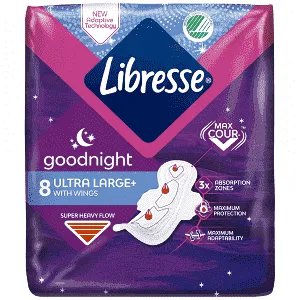 Libresse Σερβιέτες Ultra Large Goodnight 8 τεμ.