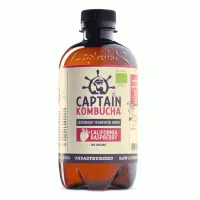Βιολογικό Ανθρακούχο Ποτό με Γεύση Σμέουρο Captain Kombucha 400ml