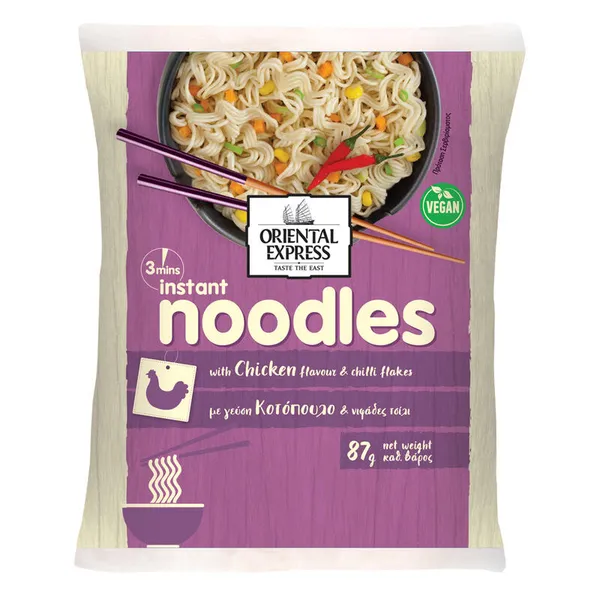 noodles στιγμής κοτόπουλο ή χοιρινό ή βοδινό ή λαχανικά 60γρ.