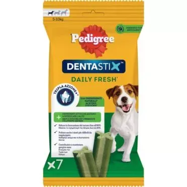 Pedigree® Dentastix™ Daily Fresh Small Οδοντική Φροντίδα Σκύλου (7 τμχ) 110g