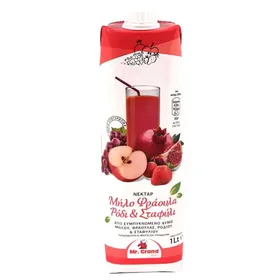 MrGrand Χυμός Νέκταρ Μήλο Σταφύλι Φράουλα & Ρόδι 1lt.