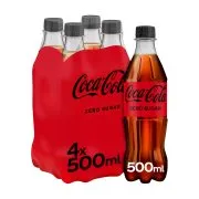 COCA-COLA Zero Χωρίς ζάχαρη 4x500ml