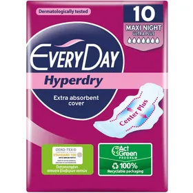 EVERY DAY Σερβιέτες Plus Μaxi Night 10 τεμάχια