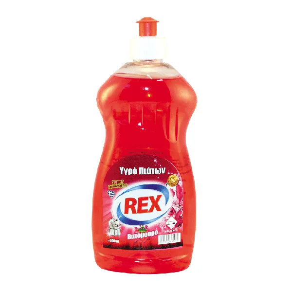 REX υγρό πιάτων 1,5λιτ λεμόνι / βατόμουρο