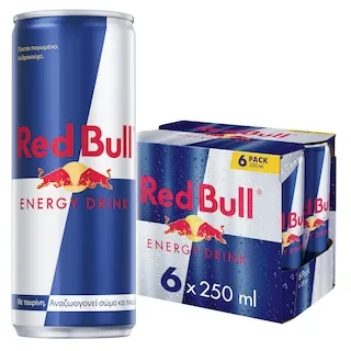 REDBULL Ενεργειακό Ποτό Red Bull 6x250ml