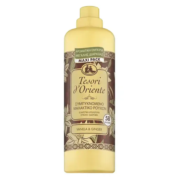 Tesori D'oriente Μαλακτικό Ρούχων Vanilla & Ginger 58Mεζ 1,160ml
