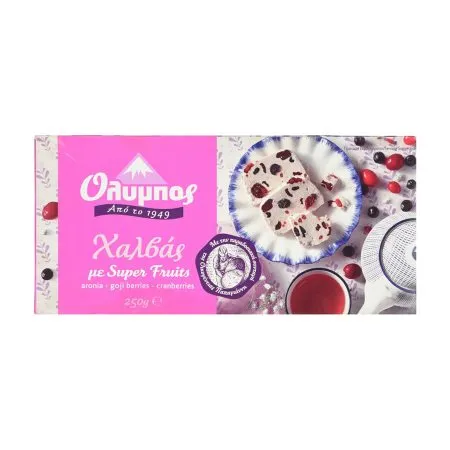 Χαλβάς ΟΛΥΜΠΟΣ με Super Fruits Χωρίς γλουτένη 250g